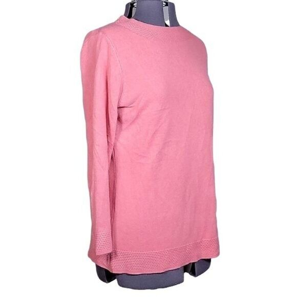 Karen Scott Bateau-Neck Long-Sleeve Sweater Sz L - Picture 2 of 11